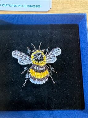 Trovelore Handcrafted Bee Brooch - Yellow & Black Women’s Jewelry